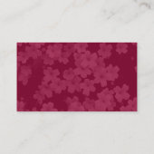 Bloemen - Crimson Maroon Visitekaartje (Achterkant)
