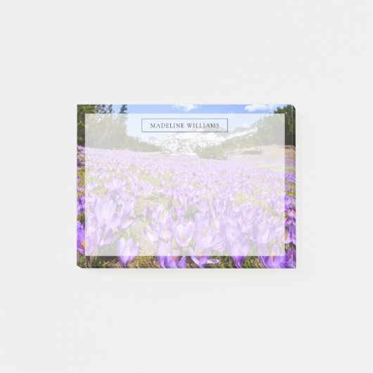 Bloemen | Crocus Pirin Mountain Park Bulgarije Post-it® Notes (Voorkant)