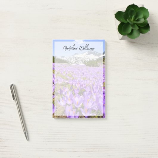 Bloemen | Crocus Pirin Mountain Park Bulgarije Post-it® Notes (Kantoor)