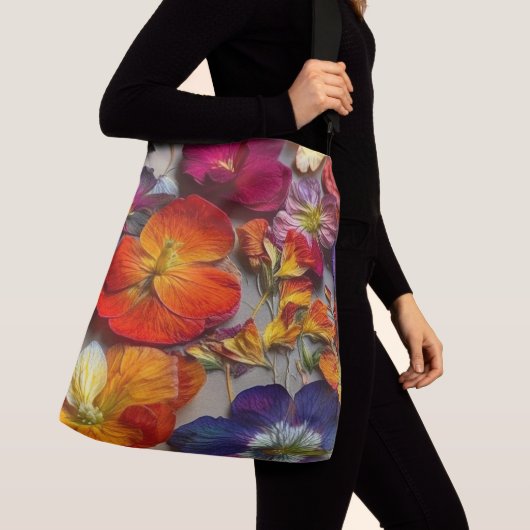 Bloemen Crossbody Tas (Dichtbij)