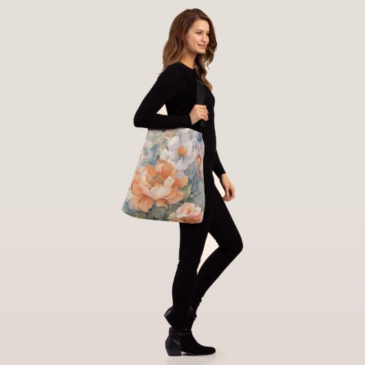 Bloemen Crossbody Tas (Op model)