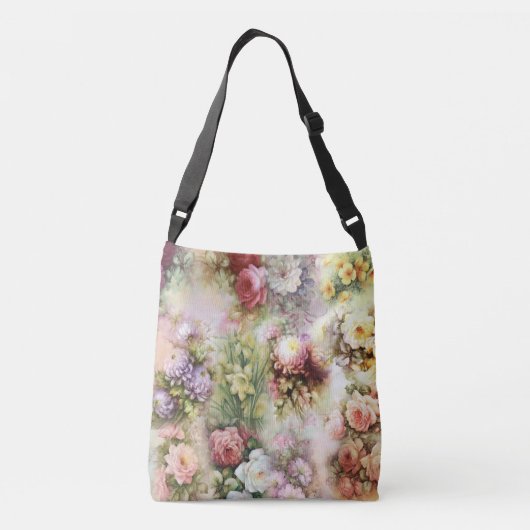 bloemen crossbody tas (Achterkant)