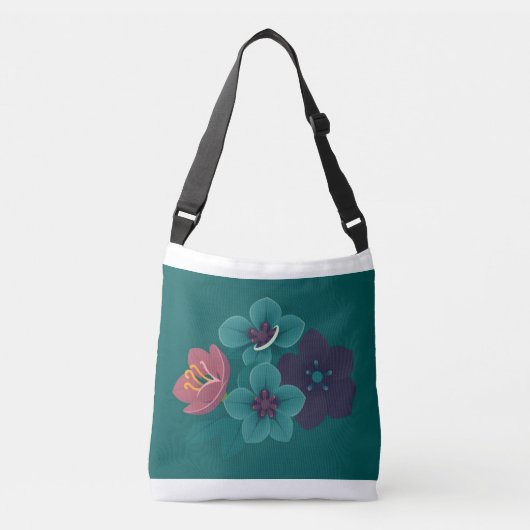Bloemen Crossbody Tas (Voorkant)