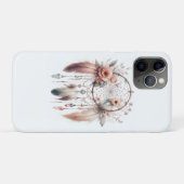 Bloemen Crystal Feather Dreamcatcher Boho Case-Mate iPhone Case (Achterkant (horizontaal))