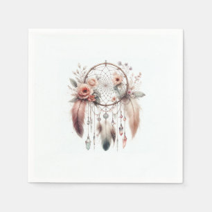 Bloemen Crystal Feather Dreamcatcher Boho Sweet 16 Servet