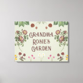 Bloemen Custom Display Tuin Canvas Afdruk (Voorkant)