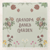  Bloemen Custom Display Tuin Glazen Onderzetter (Voorkant)