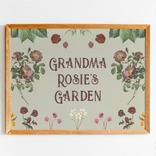Bloemen Custom Display Tuin Poster
