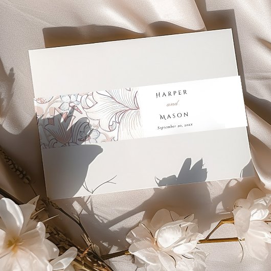Bloemen Custom Lily Morris Uitnodigingen Wikkel