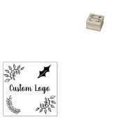 Bloemen Custom Logo rubber stempel (Gestempeld)
