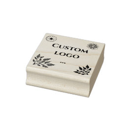 Bloemen Custom logo rubber stempel, vervangende lo Rubberstempel