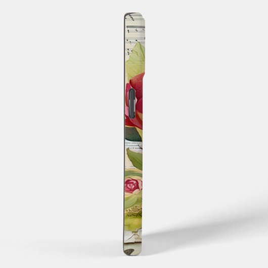  Bloemen Custom Name Scrapbook Collage Roze Case-Mate iPhone Case (Achterkant / Rechts)