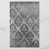  Bloemen Custom Papier Stationery - B&W (Achterkant)