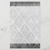  Bloemen Custom Papier Stationery - B&W (Voorkant)