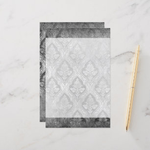  Bloemen Custom Papier Stationery - B&W