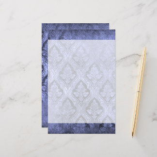 Bloemen Custom Papier Stationery - Indigo