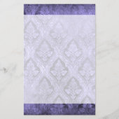 Bloemen Custom Papier Stationery - Paarse (Voorkant)