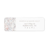Bloemen Custom Retouradres Lily Morris Etiket (Voorkant)