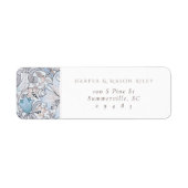 Bloemen Custom Retouradres Lily Morris Etiket (Voorkant)