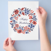 Bloemen cyclus flyer (Hand)