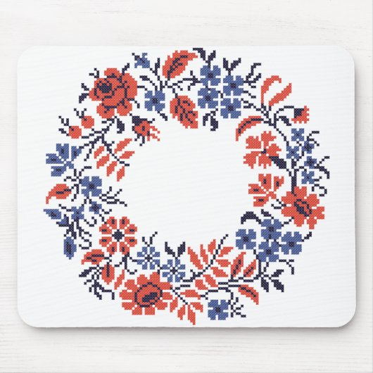 Bloemen cyclus muismat (Voorkant)