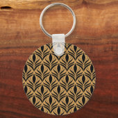 Bloemen Damask: Elegant Sleutelhanger (Voorkant)