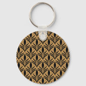 Bloemen Damask: Elegant Sleutelhanger (Achterkant)