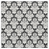 Bloemen Damask op Black Fabric 2 Stof (Swatch)