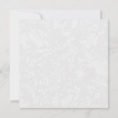 Bloemen Damask Save the Date Wedding Invitation (Achterkant)