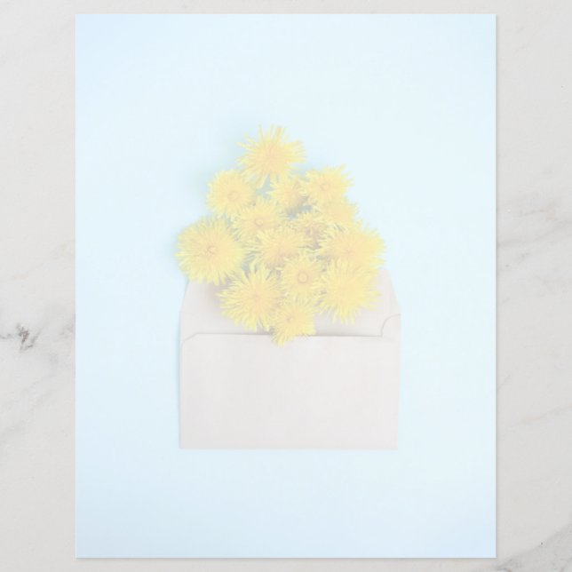 Bloemen | Dandelions op de envelop (Voorkant)