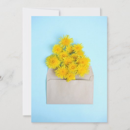 Bloemen | Dandelions op de envelop Bedankkaart (Voorkant)
