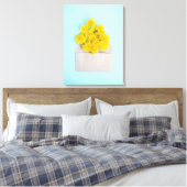 Bloemen | Dandelions op de envelop Canvas Afdruk (Insitu (Slaapkamer))
