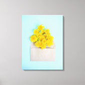 Bloemen | Dandelions op de envelop Canvas Afdruk (Voorkant)