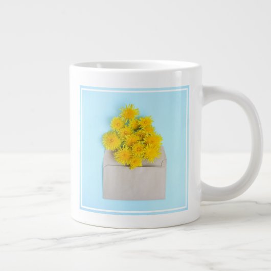 Bloemen | Dandelions op de envelop Grote Koffiekop (Rechts)