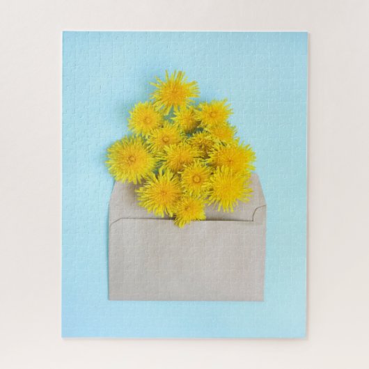 Bloemen | Dandelions op de envelop Legpuzzel (Verticaal)