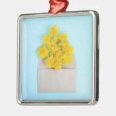 Bloemen | Dandelions op de envelop Metalen Ornament (Links)