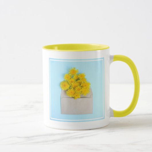 Bloemen | Dandelions op de envelop Mok (Rechts)