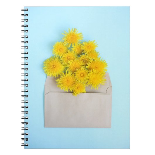 Bloemen | Dandelions op de envelop Notitieboek (Voorkant)