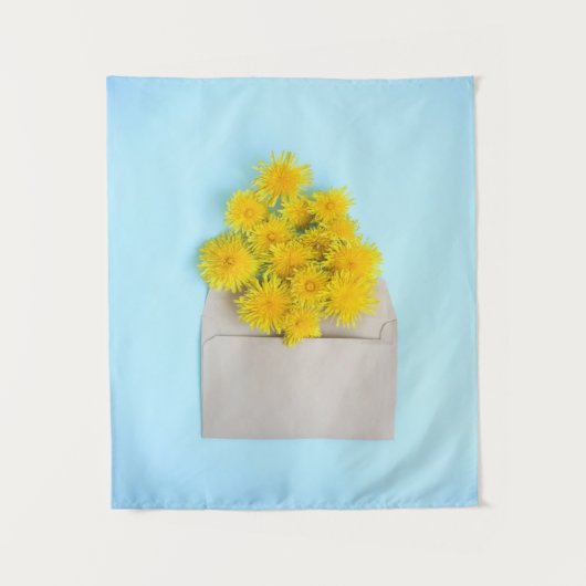 Bloemen | Dandelions op de envelop Wandkleed (Voorkant)