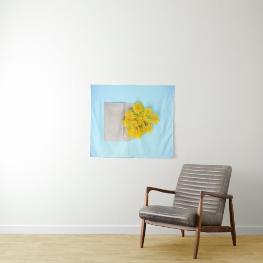 Bloemen | Dandelions op de envelop Wandkleed (In Situ (horizontaal))
