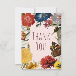 Bloemen Dank Je Wel Bedankkaart