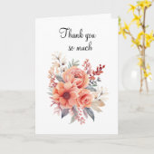 Bloemen Dank je wel zoveel gevouwen Wenskaart Kaart (Gele Bloem)