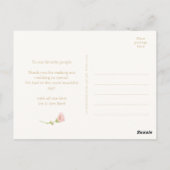  Bloemen Dank u bruiloft Briefkaart (Achterkant)
