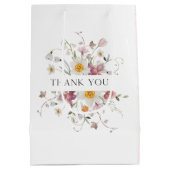  Bloemen Dank u Cadeauzak Medium Cadeauzakje (Achterkant)