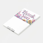 *~* Bloemen Dank u Dankbaarheid AP85 Manifestatie Post-it® Notes (Schuin)