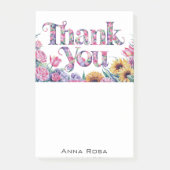 *~* Bloemen Dank u Dankbaarheid AP85 Manifestatie Post-it® Notes (Voorkant)