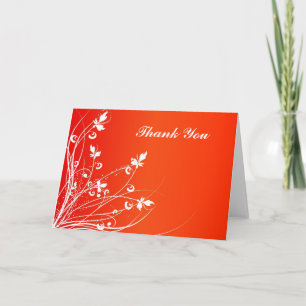 Bloemen dank u kaarden bedankkaart
