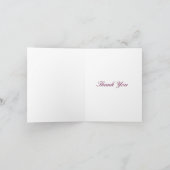 Bloemen dank u kaarden bedankkaart (Binnen)