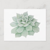 Bloemen Dank u Mint Groene Sappige Cactus Briefkaart (Voorkant)