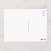 Bloemen Dank u Paarse lavendel roze bloemen tan Briefkaart (Achterkant)